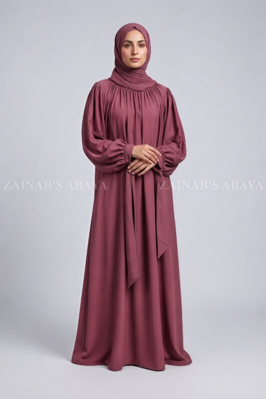 Stylish Maxi Abaya with a matching scarf