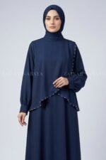 Stylish Maxi Abaya with Shrug for women includes a matching scarf