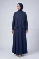 Stylish Maxi Abaya with Shrug for Women includes a matching scarf