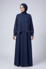Stylish Maxi Abaya with Shrug for women includes a matching scarf