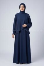 Stylish Maxi Abaya with Shrug for Women includes a matching scarf