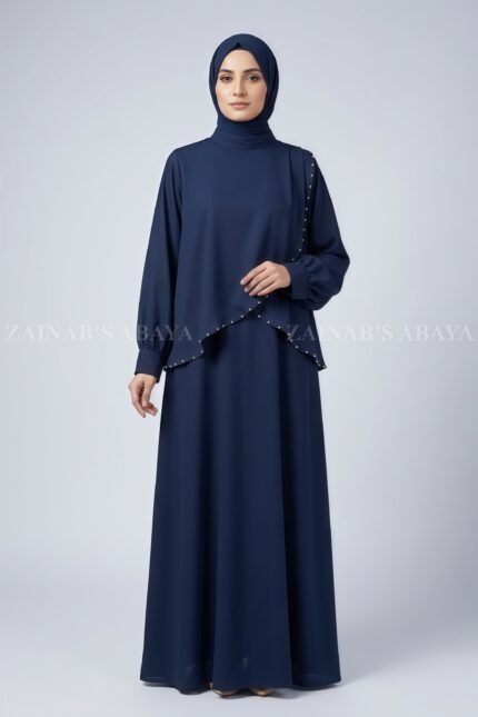 Stylish Maxi Abaya with Shrug for Women includes a matching scarf