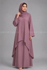 Co-Ord Set Abaya for Women in Premium Nida Fabric OL-1159 - Image 7