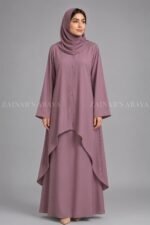 Co-Ord Set Abaya for Women in Premium Nida Fabric OL-1159 - Image 8