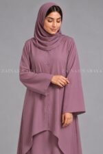 Co-Ord Set Abaya for Women in Premium Nida Fabric OL-1159 - Image 9