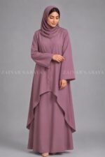 Co-Ord Set Abaya for Women in Premium Nida Fabric OL-1159 - Image 10
