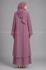 Co-Ord Set Abaya for Women in Premium Nida Fabric OL-1159 - Image 12