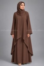 Co-Ord Set Abaya for Women in Premium Nida Fabric OL-1159 - Image 3