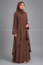 Co-Ord Set Abaya for Women in Premium Nida Fabric OL-1159 - Image 5
