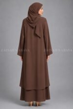 Co-Ord Set Abaya for Women in Premium Nida Fabric OL-1159 - Image 6