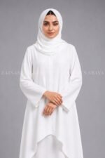 Light Colored Co-Ord Set Abaya for Women OL-1159 - Image 8