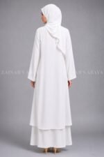 Light Colored Co-Ord Set Abaya for Women OL-1159 - Image 12