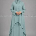 Light Colored Co-Ord Set Abaya for Women OL-1159