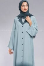 Nida Dual Colored Cost Style Abaya for Women OL 1190 - Image 2