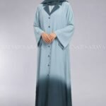 Nida Dual Colored Cost Style Abaya for Women OL 1190