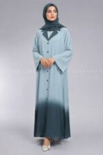 Nida Dual Colored Cost Style Abaya for Women OL 1190