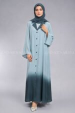 Nida Dual Colored Cost Style Abaya for Women OL 1190 - Image 4