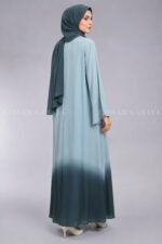 Nida Dual Colored Cost Style Abaya for Women OL 1190 - Image 6