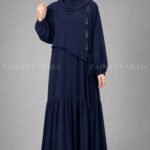 Maxi Abaya for Women with a matching scarf