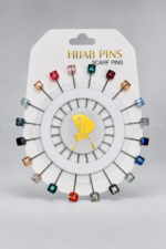 Square Crystal Multicolor Scarf Pins Set Acc 319
