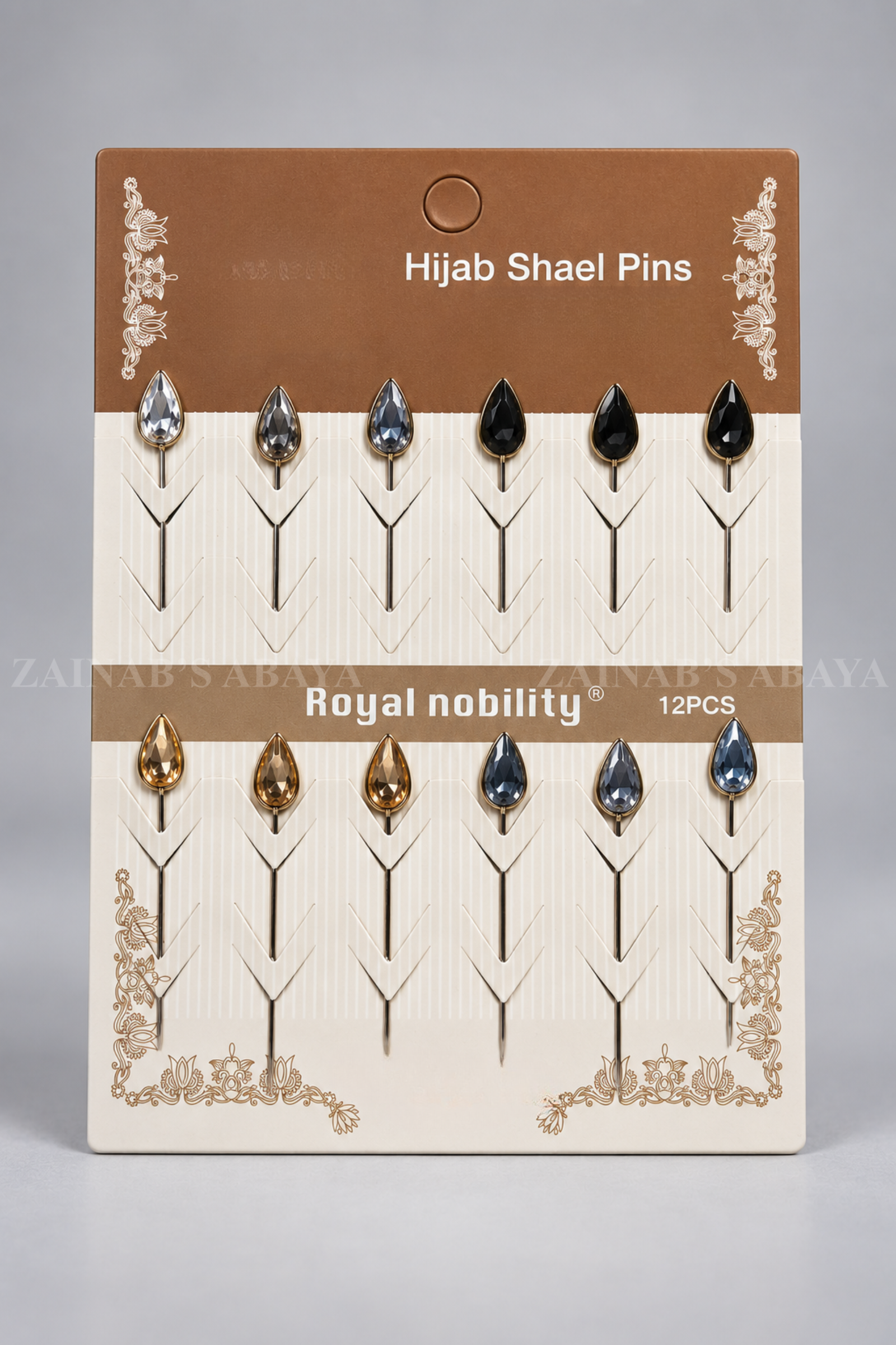 1 Teardrop Crystal Scarf Pins Acc 344 - Image 1