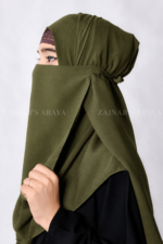 Premium Chiffon Fabric Nose Niqab in Tie Style Acc 92 - Image 21