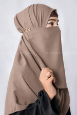 Premium Chiffon Fabric Nose Niqab in Tie Style Acc 92 - Image 5