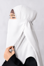 Premium Chiffon Fabric Nose Niqab in Tie Style Acc 92 - Image 17