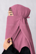 Colored Nose Niqab for Women in Chiffon Fabric Acc-92 - Image 7