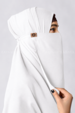 Premium Chiffon Fabric Nose Niqab in Tie Style Acc 92 - Image 18