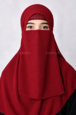 Colored Nose Niqab for Women in Chiffon Fabric Acc-92 - Image 21