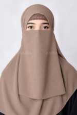 Premium Chiffon Fabric Nose Niqab in Tie Style Acc 92 - Image 4