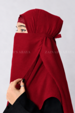 Colored Nose Niqab for Women in Chiffon Fabric Acc-92 - Image 22