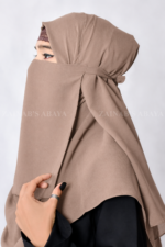 Premium Chiffon Fabric Nose Niqab in Tie Style Acc 92 - Image 6