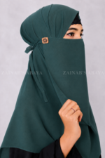 Colored Nose Niqab for Women in Chiffon Fabric Acc-92 - Image 14