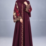 Stylish Embroidered Front Open Abaya for Women OL-490
