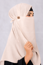 Colored Nose Niqab for Women in Chiffon Fabric Acc-92 - Image 18