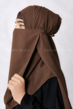 Premium Chiffon Fabric Nose Niqab in Tie Style Acc 92 - Image 2