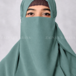 Colored Nose Niqab for Women in Chiffon Fabric Acc-92