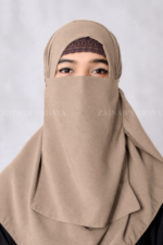 Colored Nose Niqab for Women in Chiffon Fabric Acc-92 - Image 25