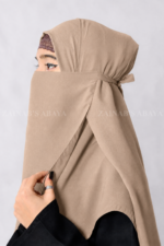 Colored Nose Niqab for Women in Chiffon Fabric Acc-92 - Image 27