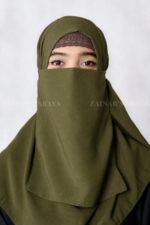 Premium Chiffon Fabric Nose Niqab in Tie Style Acc 92 - Image 20