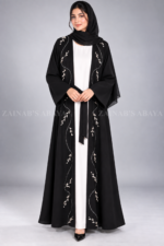 Double Gown Abaya for Women includes a matching scarf