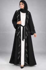 Double Gown Abaya for Women includes a matching scarf