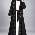 Double Gown Abaya for Women includes a matching scarf