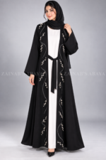 Double Gown Abaya for Women includes a matching scarf