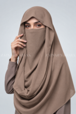 Skin Colored Misri Hijab for Wome in Premium Chinese Chiffon Fabric